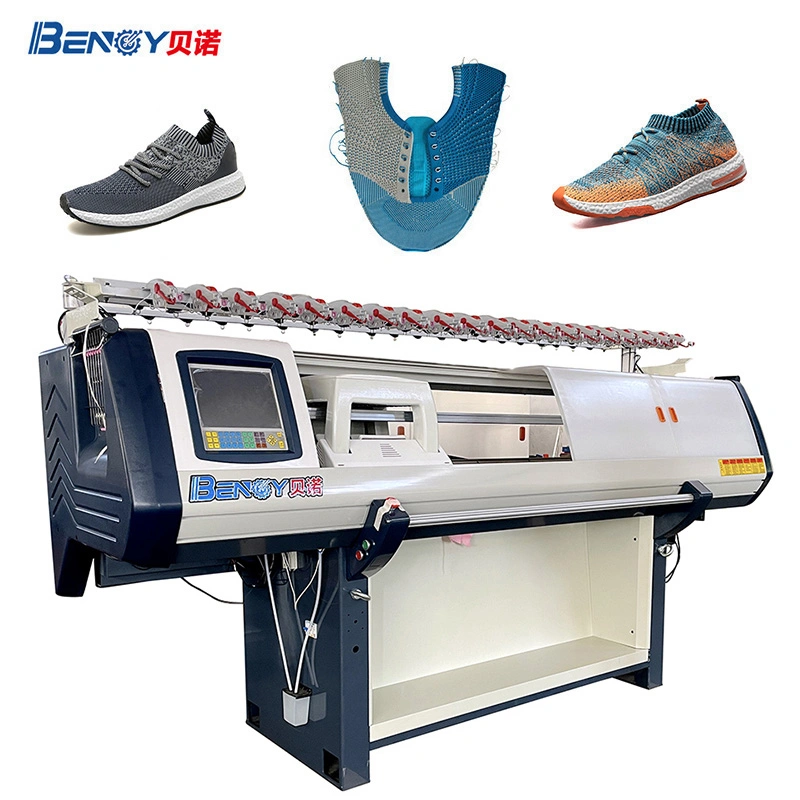 14 Gauge Knitted Joggers Shoe Upper Material Flat Knitting Machine for Sports Shoes Upper